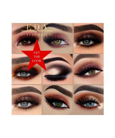 EDA LUXURY BEAUTY Luxury Exotic Eyeshadow Palette Shiny Glitter Matte Metallic Nude Makeup Vegan Glitter Eyeshadow Palette - Buy Online on GoSupps.com