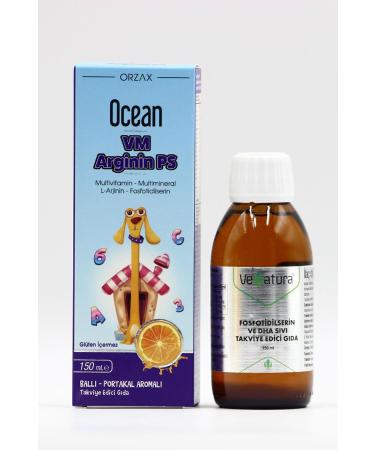 Ocean VM Arginine Multivitamin Mineral L Arginine and Phosphatidylserine Containing Syrup