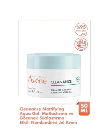 Avene Mattifying and Pore Tightening Effective Moisturizing Gel Cream 50 ml Demb.1718