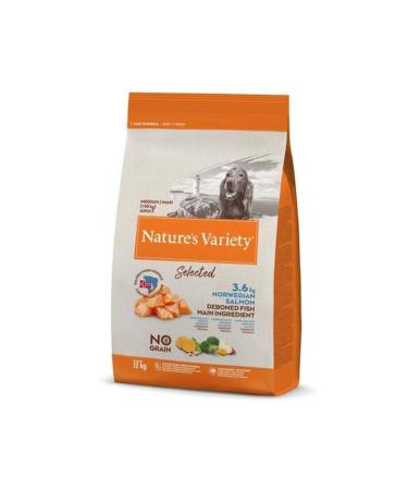 NATURES VARIETY Nv Dog Selected Med/max Adult Norw.salmon 12kg