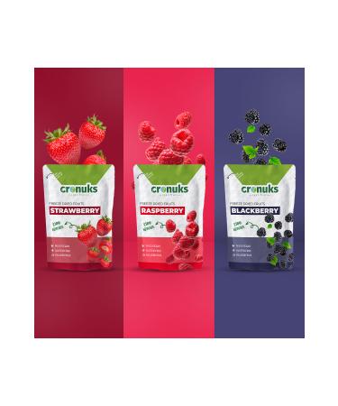 Cronuks Freeze Dried 3-Pack Smoothie Blackberry - Raspberry - Strawberry 16gr X 3