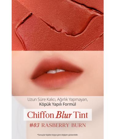 CLIO Smooth and Velvety Textured Natural Looking Tint CLIO Chiffon Blur Tint (03 Rasberry Burn) - Buy Online on GoSupps.com