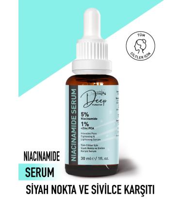 Deep Purestar Blackhead and Acne Anti Niacinamide Skin Care Serum 30 ml Niacinamide 5% & Zinc Pca 1%