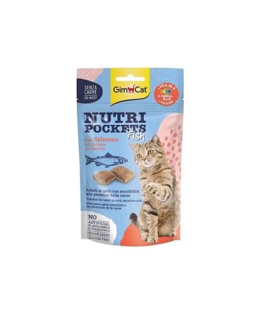 Gimcat Nutri Pockets Salmon Cat Reward Food 60 gr