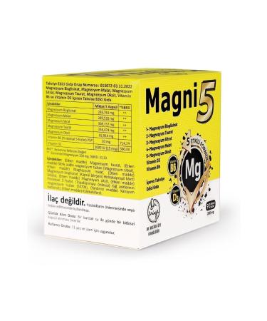 DR M YE Magnesium Complex 5 Effective Form 3 Months 90 Capsules Magni5 B6 D Vit Bisglycinate Taurate Citrate Malate - Buy Online on GoSupps.com