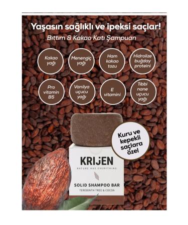 Krijen Cocoa & B tt m Solid Shampoo 100g - Buy Online on GoSupps.com