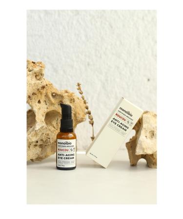 Monoibio Organic Roucou Eye Contour Cream Under Eye Dark Circles - Under Eye Bags - Crow's Feet - Vegan - Buy Online on GoSupps.com
