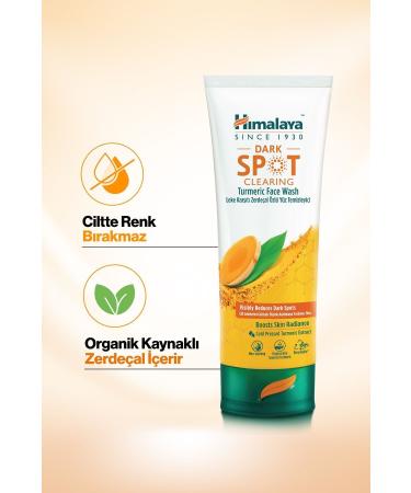 Himalaya Since 1930 Dark Spot Clearing Anti-Blemish Turmeric Face Cleanser 100 ml - Buy Online on GoSupps.com
