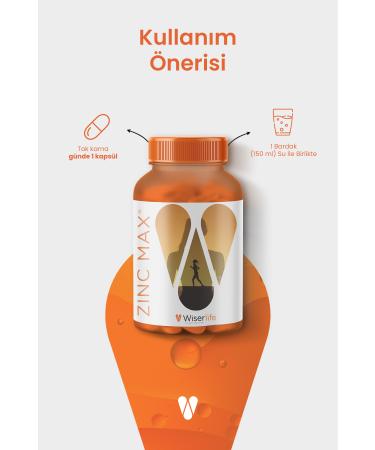 Wiserlife ZincMax - Immune Support Supplement with Zinc Copper Manganese and Vitamin C (30 Capsules) - Buy Online on GoSupps.com