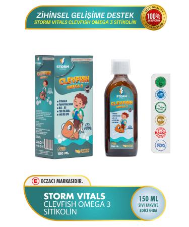 STORM VITALS CLEVFISH OMEGA-3 CYTICHOLINE