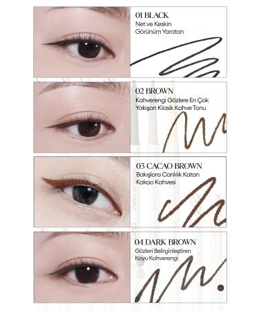 CLIO Waterproof Fine-Tip Eyeliner CLIO Sharp So Simple Waterproof Pencil Liner (005 Ash Brown) - Buy Online on GoSupps.com