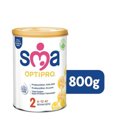 SMA Optipro 800GR No:2 Follow-On Milk (6-12 Months) (Set of 12) - Buy Online on GoSupps.com