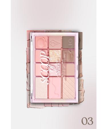 CLIO Multi-Purpose Intensely Pigmented Eyeshadow Palette Shade & Shadow Palette 03 Scoop Of Shade - Buy Online on GoSupps.com
