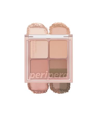 PERIPERA Matte Shimmering Shades 5-Pack Eyeshadow Palette Ink Pocket Shadow Palette (04 YOU KNOW WHAT MUTE IS)