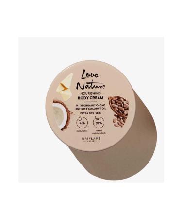Oriflame Love Nature Organic Cocoa Butter and Coconut Oil Nourishing Body Cream - Buy Online on GoSupps.com