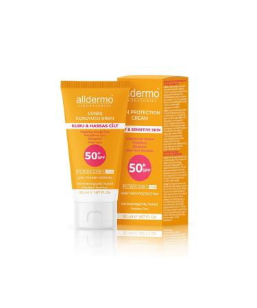 Alldermo Spf50 Dry and Sensitive Skin Cream 50 ml