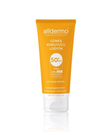 Alldermo Spf50 Sunscreen Lotion 200ml - Buy Online on GoSupps.com