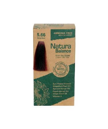 NATURABALANCE Natura Balance Organic Cream Hair Dye 60 ml - 5.66 Wine Red
