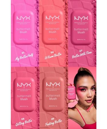 NYX Professional Makeup Buttermelt Blush Creamy Pink Powder Blush - 04 U Know Butta - Buy Online on GoSupps.com