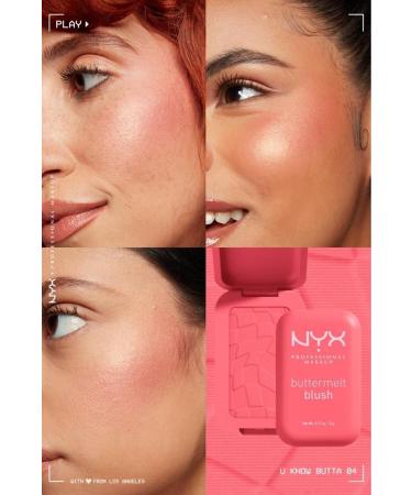 NYX Professional Makeup Buttermelt Blush Creamy Pink Powder Blush - 04 U Know Butta - Buy Online on GoSupps.com