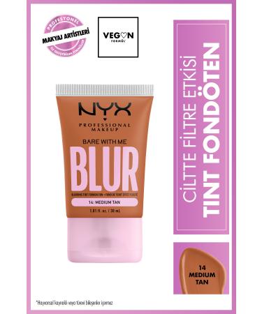 NYX Professional Makeup Blur Tint Skin Filter Effect Foundation - 14 Medium Tan