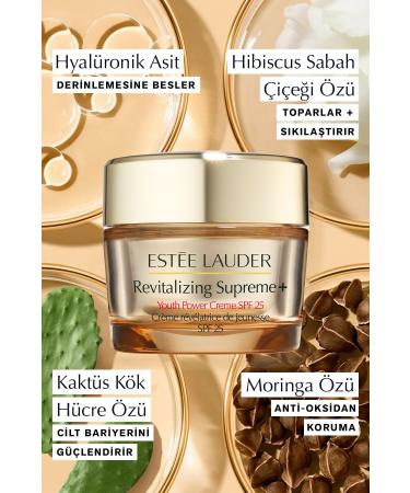 Estee Lauder Revitalizing Supreme+ Multi-Purpose Anti-Aging Moisturizing Face Cream with SPF25 - 50 ml - Buy Online on GoSupps.com