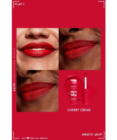 NYX Professional Makeup Smooth Whip Creamy Liquid Matte Lipstick - Cherry Creme - Buy Online on GoSupps.com
