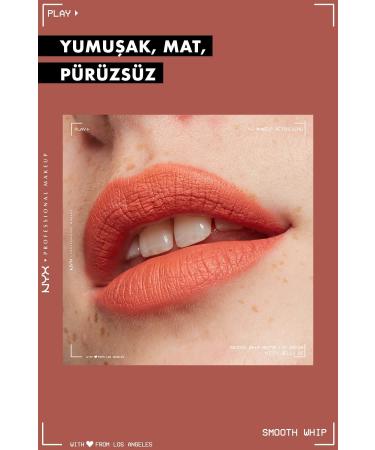 NYX Professional Makeup Smooth Whip Creamy Liquid Matte Lipstick - Kitty Belly - Buy Online on GoSupps.com