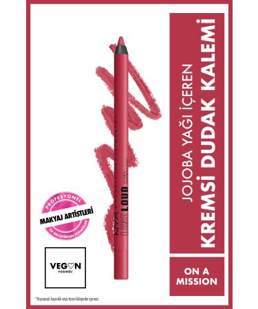 NYX Professional Makeup Line Loud Lip Pencil - 12 On A Mission