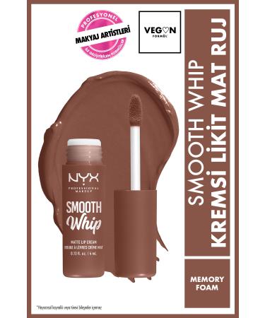 NYX Professional Makeup Smooth Whip Creamy Liquid Matte Lipstick - Memory Foam