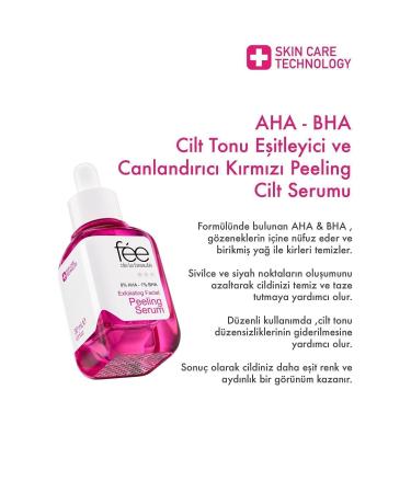 Fee de la Beaute AHA & BHA Skin Tone Equalizer & Revitalizer Red Peeling Skin Serum 30 ML - Buy Online on GoSupps.com
