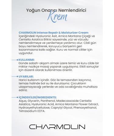 CHARMOL N Moisturizer Cream Moisturizing Face and Body Care Cream for Dry and Normal Skin Hyaluronic Acid - Buy Online on GoSupps.com