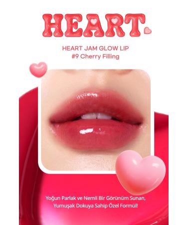 PERIPERA Intense Moisturizing Shiny Finish Balm Heart Jam Glow Lip (9CHERRY F LL NG)(LUCKY LOTTERY) - Buy Online on GoSupps.com