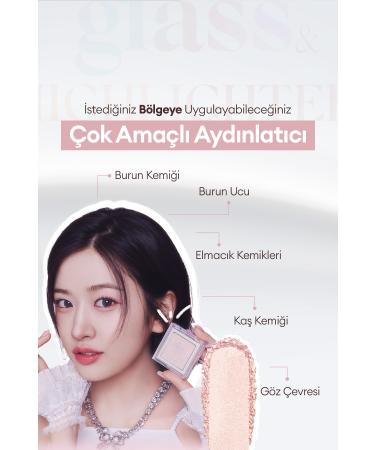 CLIO Natural Looking Pink Shining Illuminator CLIO Glass&Highlighter (01 Moon Glow) Luxury Koshort - Buy Online on GoSupps.com