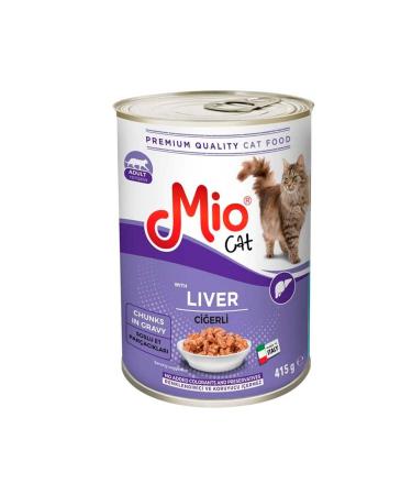 Mio Mio Liver Adult Cat Canned Food 415 gr