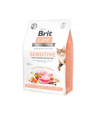Brit Care Sensitive Hypo-allergenic Salmon and Turkey Grain-Free Adult Cat Food 7 Kg