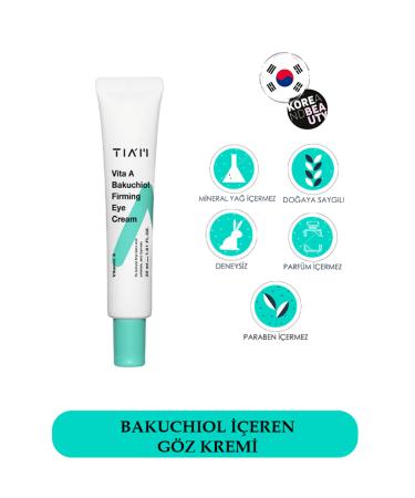 T AM Vita A Bakuchiol Firming Eye Cream 30ml- Anti-Wrinkle Retinol Eye Cream