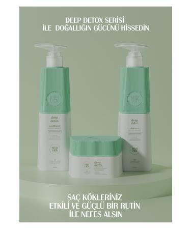 Nishlady Deep Detox Purifying Mask for Oily Hair Jojoba Beads Green Tea and Avocado Extracts - Buy Online on GoSupps.com