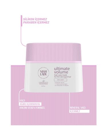 Nishlady Ultimate Volume Hair Mask Intensive Repairing and Moisturizing Mask for Fine Hair - Buy Online on GoSupps.com