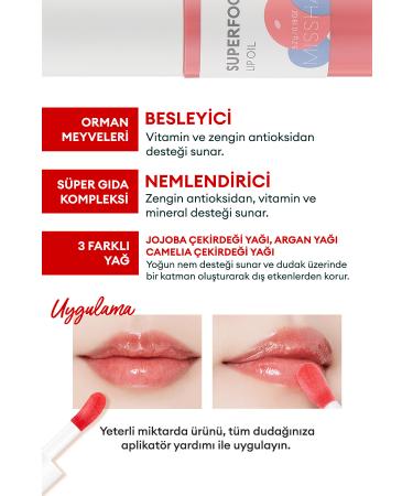 Missha Moisturizing and Nourishing Lips Forest Fruit Lip Care Oil Super Food Lip Oil Berry - Buy Online on GoSupps.com