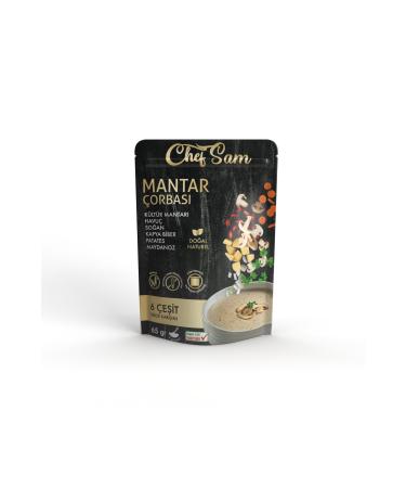 CHEF SAM MUSHROOM SOUP 65 GR *3 PIECES* GLUTEN-FREE