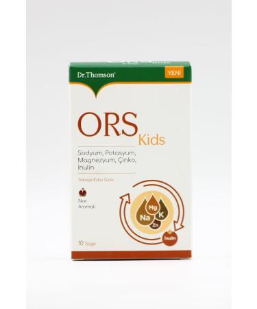 Dr. Thomson Ors Kids Na Potassium Magnesium Zinc Inulin Containing Pomegranate Flavor 10 Sachets