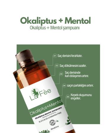 LA FEE Eucalyptus-Menthol shampoo 200 ml - Buy Online on GoSupps.com