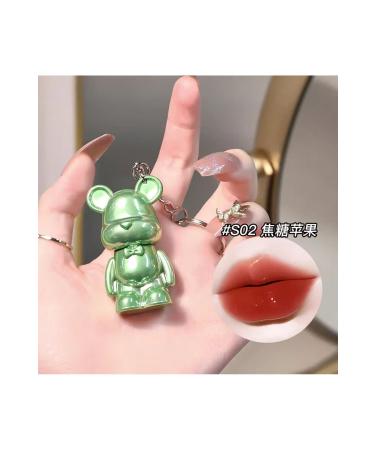 Cosmetics GAGK Bear Shaped Keychain Lip Gloss - Number 2