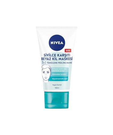 NIVEA Anti-Acne 3 in 1 White Clay Mask 150 ml clay