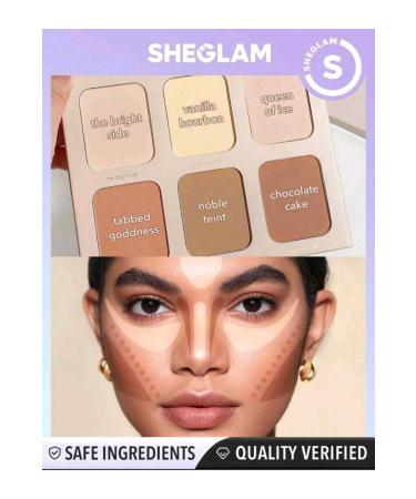 SHEGLAM Powder Contour Palette 6 Colors - Buy Online on GoSupps.com