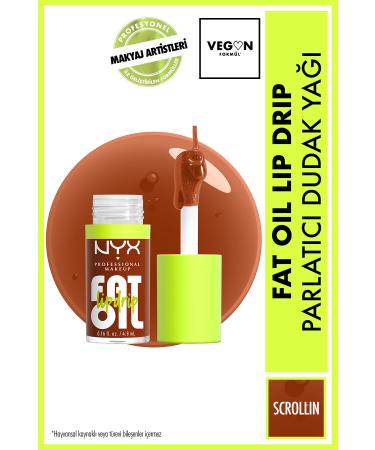 NYX Professional Makeup Fat Oil Lip Drip Shine Lip Oil - Scrollin