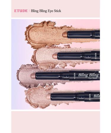 ETUDE Bling Bling Eye Stick / Glittery Permanent Pencil Eyeshadow - 8 Ivory Baby Star - Buy Online on GoSupps.com