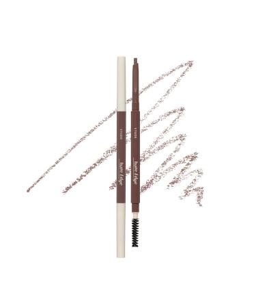 ETUDE Bare Edge Slim Brow / 3d Hexagonal Tip Natural Looking Eyebrow Pencil-02 Natural Brown