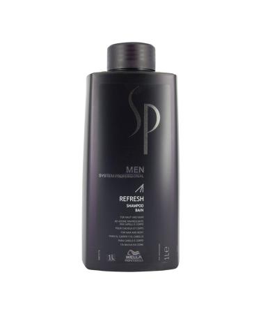 Wella Men Refresh Revitalizing and Refreshing Shampoo for Hair and Body 1000ml